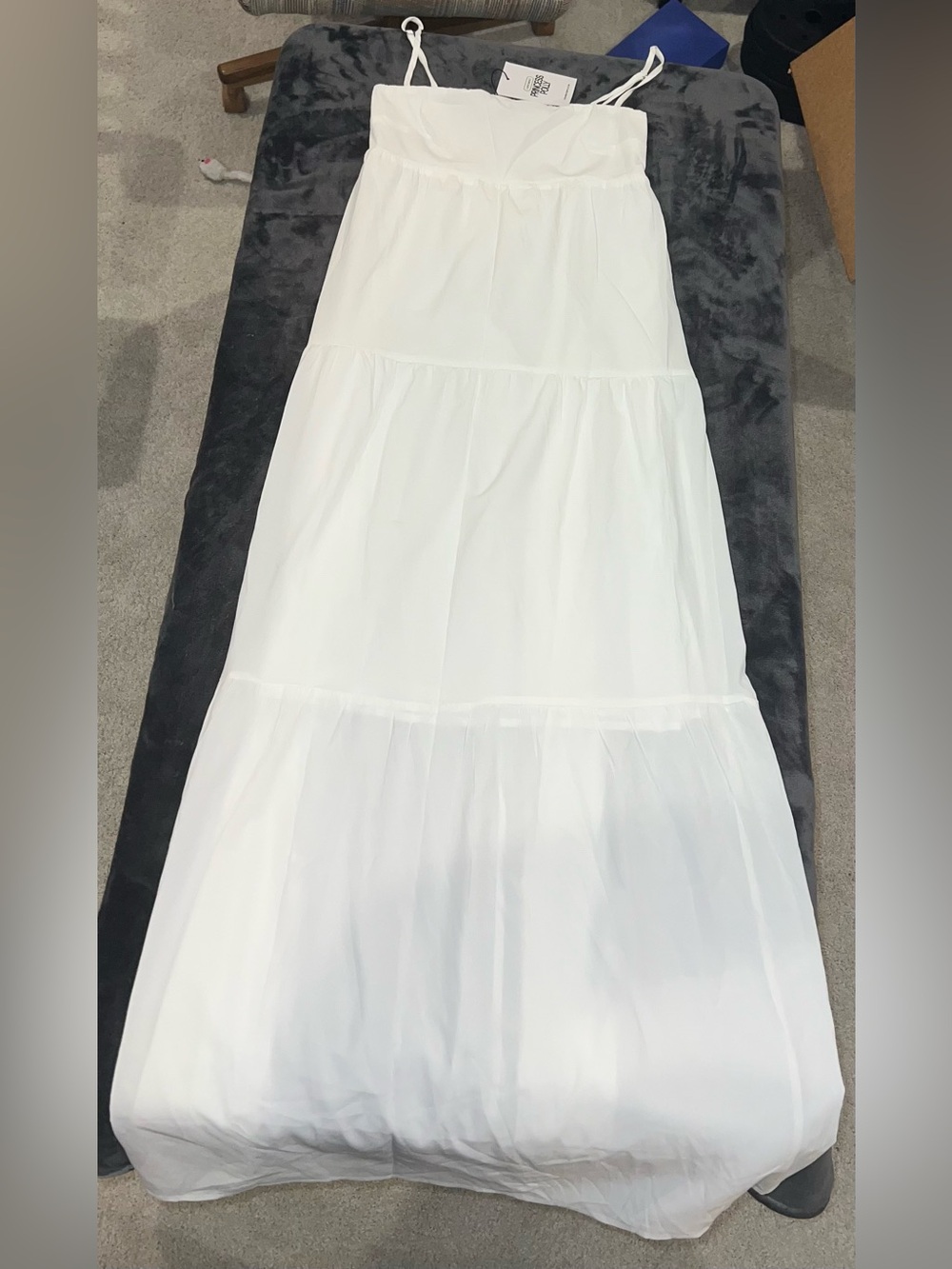 Princess Polly Warrego Maxi Dress in White Size 4 New with tag - Picture 5 of 11